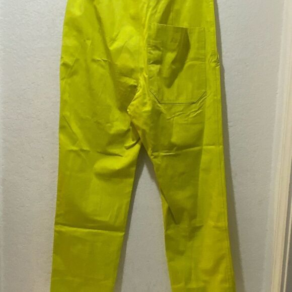 NWOT Sofie D'Hoore Piccolo High Waist Straight Cropped Pant Green Sz 34 - Picture 7 of 10